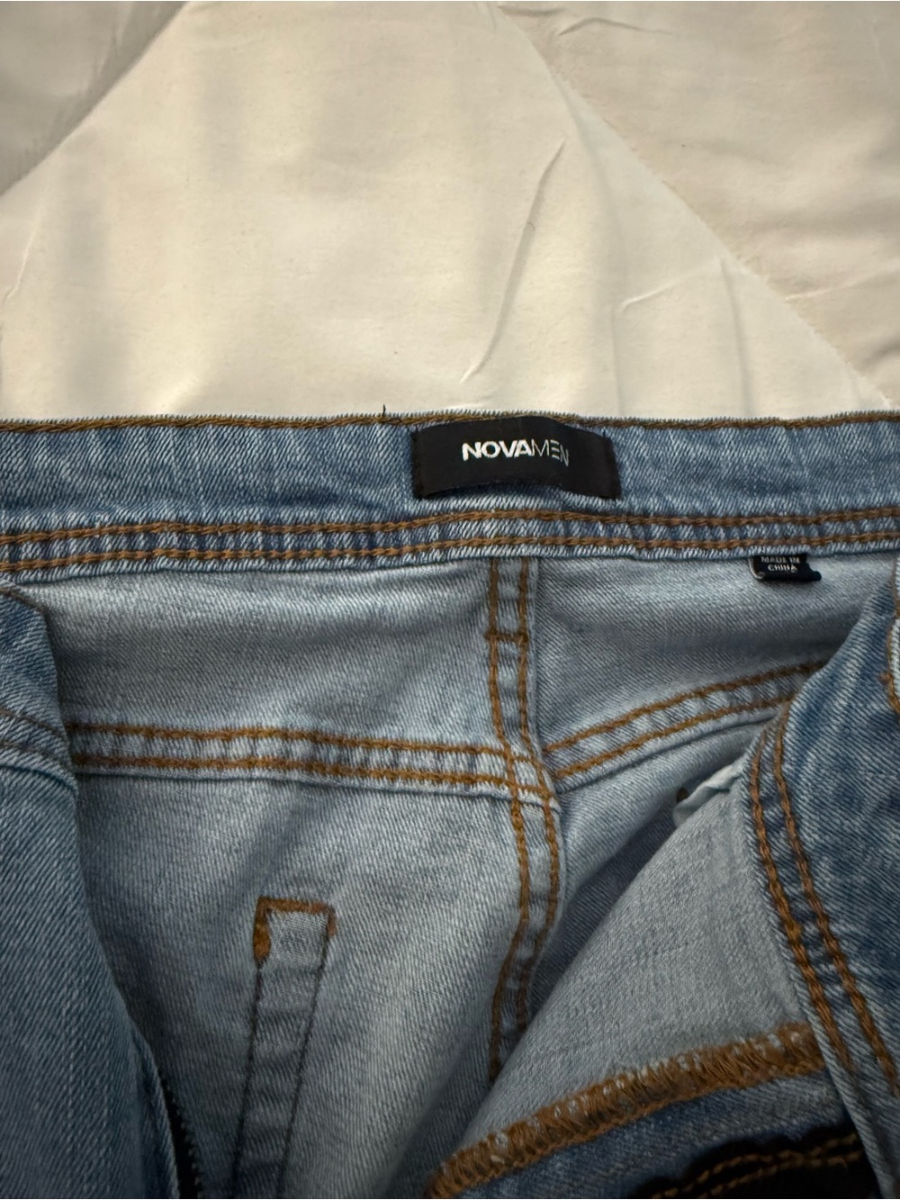 Nova Men Light Blue Denim Jeans - Classic Straight Fit